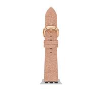 kate spade new york women's rose gold glitter leather band for apple watch , 38/40/41mm (Model: KSS0141)