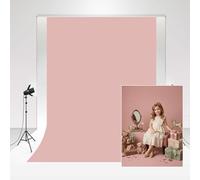 Kate Telón de Fondo de Estudio de fotografía Color Gris y Rosa 1.8x2.7m Color Rosa tierno Fondo de Boda sólido Base de Fotos telón de Tela Suave para fotografía de Retrato de bebé recién Nacido