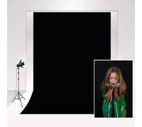 Kate Telón de Fondo fotográfico Negro 1.5x2.2m/5x7ft Microfibra Negro Puro Fondo Plegable Estudio fotográfico Accesorios de fotografía Paño Grueso de Fotos de bebés