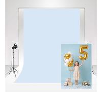 Kate Telones de Fondo de Color Sólido Azul Claro para Fotografía 1,5x2,2m/5x7ft Adulto Niño Cumpleaños Arte para Mascotas Accesorios para Sesión Fotográfica Fondo para Retrato de Recién Nacido