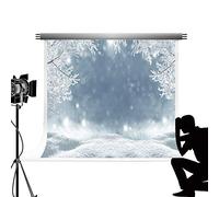 Kate Winter Snow Branch Studio Telón de Fondo Bokeh Forest Photo Background Copo de Nieve Telón de Fondo Apoyos para Fotografía Microfibra Lavable Photocall Studio Fond 10x6.5ft / 3x2m