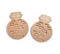 Kateaspen 28441NA Juegos de despedida de soltera, tarjetas con forma de anillo (juego de 50), juego de despedida de soltera, juego de despedida de soltera, color blanco