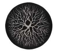 Kateha Alfombra tejida a mano Birds nest Ø220 cm Charcoal