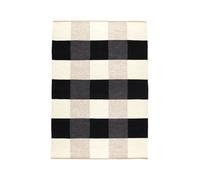 Kateha Alfombra tejida a mano Night and Day 170x240 cm Negro & blanco