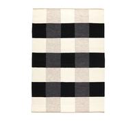 Kateha Alfombra tejida a mano Night and Day 170x240 cm White-black 200x300 cm