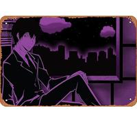 Katekyō Hitman Reborn!, Kyoya Hibari - Póster de anime para decoración de pared del hogar, letrero de metal retro de 20 x 30 cm