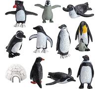 KATELUO Animales Polar, 11pcsAnimales Polares Juguetes, Juguetes de Animales Marinos, Adecuado para Decoración del Hogar, Decoración Navideña, Decoración de Pasteles