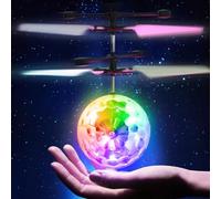 KATELUO Bola Voladora para Niños, Bolas Voladoras para Niños y Niñas, Juguete de Bola Voladora LED Intermitente, RC Helicopteros Teledirigidos con Luces LED, Juguete Volador Mini Dron, Regalo Navidad