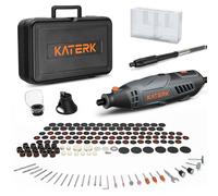 Katerk Herramientas de Amoladora 160W, Kit de Herramienta Rotativa de Velocidad Variable con Eje Flexible, 35000RPM,Mini Amoladora Eléctrica con 155 Accesorios para Grabar, Taladrar, Cortar, Esmerilar