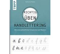 Katharina Hailo richtig üben Handlettering: Mit unterschiedlichen (Tapa blanda)