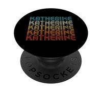 Katherine Primer Nombre Dado Orgullo Retro Personalizado PopSockets PopGrip Adhesivo