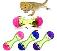 Kathfly Juguetes de dragón Barbudo (3 Piezas) - Accesorios de Bola de enriquecimiento de Reptiles, Juguetes de Comida, diseño Transparente, decoración de Tanque de Mascotas, terrario de hábitat de