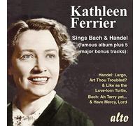 Kathleen Ferrier chante Bach et Haendel. Boult, Sargent, Jacques.