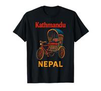 Kathmandu Nepal Riksa Cultura Asiática Viajes Aventura Camiseta