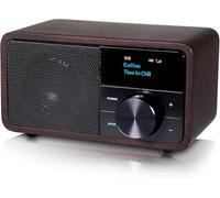 KATHREIN Dab+ 1 Mini - Radio Dab+ portátil (batería con hasta 20 Horas de autonomía, Compacto y Potente, Streaming de Audio por Bluetooth) - Madera Oscura