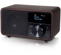 KATHREIN Dab+ 1 Mini - Radio Dab+ portátil (batería con hasta 20 Horas de autonomía, Compacto y Potente, Streaming de Audio por Bluetooth) - Madera Oscura