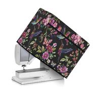 Kathyboom Cubierta antipolvo plegable para máquina de coser, compatible con la mayoría de máquinas estándar Singer & Brother, accesorios