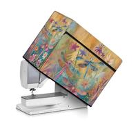 Kathyboom Funda para máquina de coser de libélulas con bolsillos para accesorios de costura, compatible con la mayoría de máquinas de coser estándar para decoración del hogar