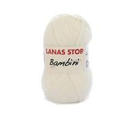 Katia Bambini Lanas Stop - Ovillo de lana (50 g, 200 m), color crudo