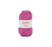 Katia Capri 82138 - Ovillo de lana (50 g), color rosa carmino