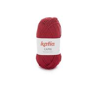 Katia Capri 82150 - Ovillo de lana (50 g), color rojo