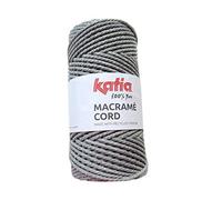 Katia - Hilo de macramé (1 rollo, n.º 102), color gris