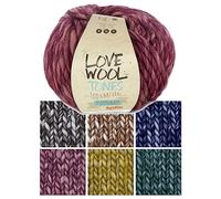 Katia Love Wool Tones Hilo grueso de lana virgen y alpaca para tejer y ganchillo, 100 g, 50 m (200)