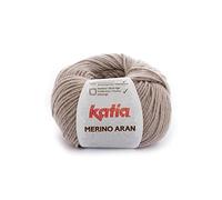 MERINO ARAN de Lanas Katia. Ovillo de color barro Cod. 9