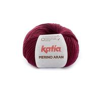 Katia Merino Aran - Color: Granate Oscuro (23) - 100 g/aprox. 155 m lana