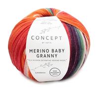 Katia Merino Baby Granny de Lanas Ovillo de Color Naranja Cod.505