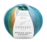 Katia Merino Baby Granny de Lanas Ovillo de Color Verde Cod.504