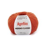 Katia Merino Classic - Ovillo de lana (20), color naranja