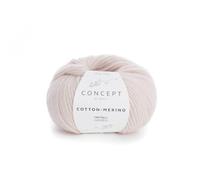 Katia Merino de Cotton Fb.103 Pale Rose Ovillo de lana con lana de merino y algodón