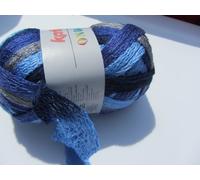 Katia Ondas bufanda malla bufanda hilo color 77 Azul Gris Mezcla 100 gram bola