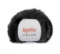 Katia Polar FB. 87 - Negro 100g Wool Faux Fur Fleece Wool Knit and Crochet