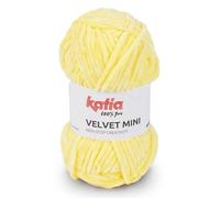 Katia Velvet Mini de Lanas Ovillo de Color Amarillo Cod.201