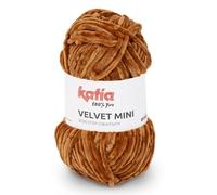 Katia Velvet Mini de Lanas Ovillo de Color Marron Cod.204