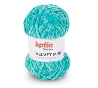 Katia Velvet Mini de Lanas Ovillo de Color Turquesa Cod.208