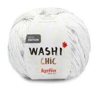 Katia WASHI Chic de Lanas Ovillo de Color Blanco Cod.101