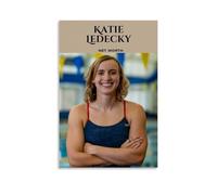 Katie Ledecky - Cuadros decorativos impermeables y resistentes a las manchas, para sala de estar, dormitorio, oficina, colgar cuadros de alta definición, pósteres creativos para decoración del hogar