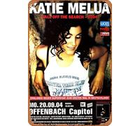 Katie Melua - Call Of The Search, Frankfurt 2004 - Placa de metal de 20 x 30 cm, decoración de pared retro vintage