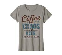 Katie Personalized Cute Coffee Girls Katie Name Camiseta