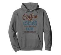 Katie Personalized Cute Coffee Girls Katie Name Sudadera con Capucha