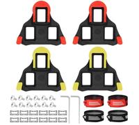 KATIMI SPD - Tacos para zapatos de ciclismo: 4 tacos de ciclismo compatibles con pedales Shimano SPD-SL SH11 SH12 SH10, kit de instalación de tacos de repuesto para bicicleta de montaña y carretera