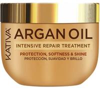 Kativa Argan Oil Olive Peptides Mascarilla 300 gr | Tratamiento Intensivo Reparador | Mascarilla Pelo | Tratamiento Hidratante Cabello | Protección, Suavidad y Brillo | Aceite de Argán Orgánico