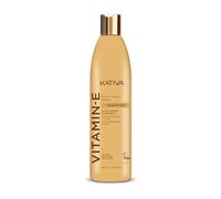 Kativa Biotina & Bamboo Vitamina E Champú | 500 ml | Repara puntas abiertas | Hidrata, restaura y equilibra el cuero cabelludo | Promueve el crecimiento de cabello fuerte