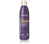 KATIVA Champú hialurónico para cabello con queratina y coenzima Q10 | Hidratación profunda y anti-rotura | Fortalecedor y antiencrespamiento | Cabello seco, quebradizo o tratado | 355 ml