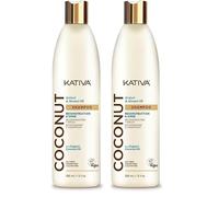 KATIVA COCONUT ALMOND RET SHAMPOO | 355mL | Reconstruye la hebra capilar, aportando humectación y brillo | El Almond oil, acondiciona e hidrata el cabello (Paquete de 2)