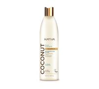 Kativa Coconut Champú 500 ml| Sin Sulfatos ni Parabenos | Reconstrucción, Brillo e Hidratación | Cabello muy Dañado, Sensibilizado, Seco | Aceite de Coco Orgánico