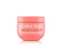 Kativa Curly Plex Deep Conditioner 450 ml | Todo Tipo de Rizos | Definición de Rizos y Reconstrucción | Con Nano-Bond Complex, Shea Butther y Semillas de Lino